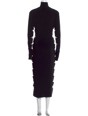 Norma Kamali Turtleneck Long Dress