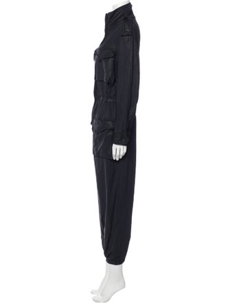 Norma Kamali Nylon Mock Neck Jumpsuit