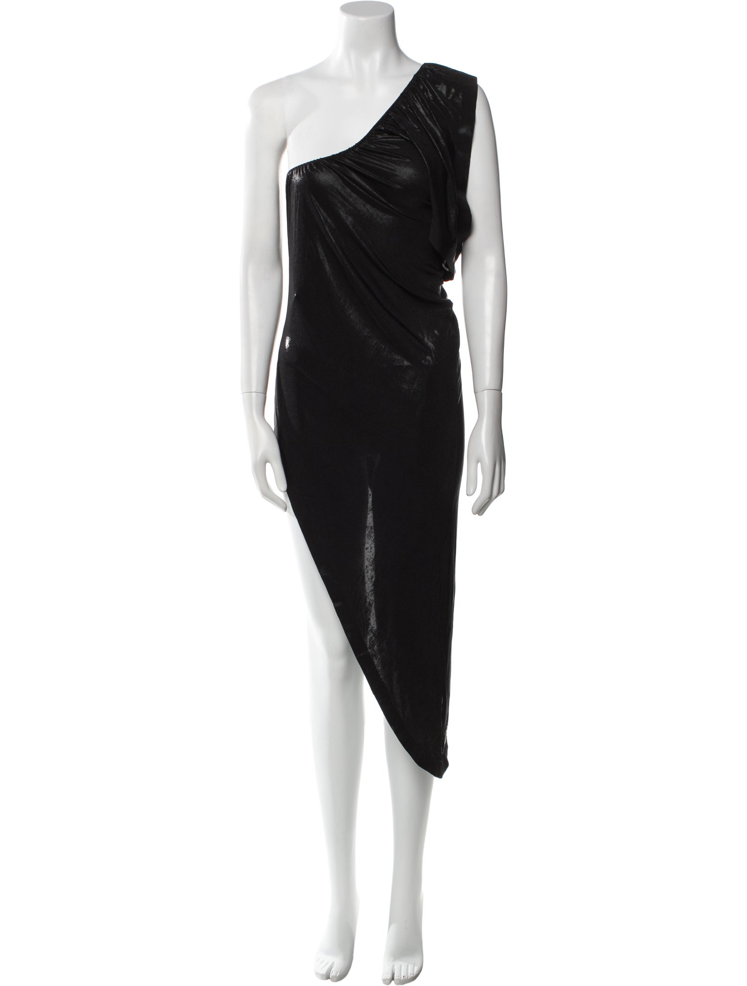 Norma Kamali One-Shoulder Long Dress