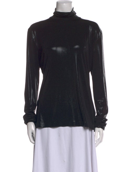 Norma Kamali Turtleneck Long Sleeve Blouse