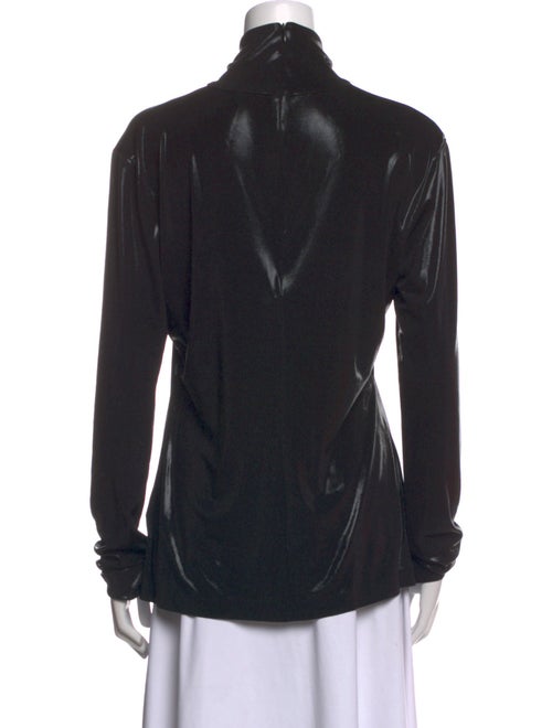 Norma Kamali Turtleneck Long Sleeve Blouse