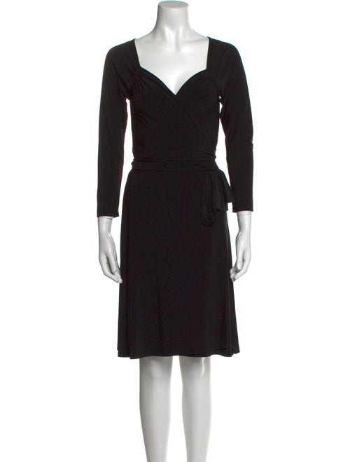 Norma Kamali V-Neck Knee-Length Dress