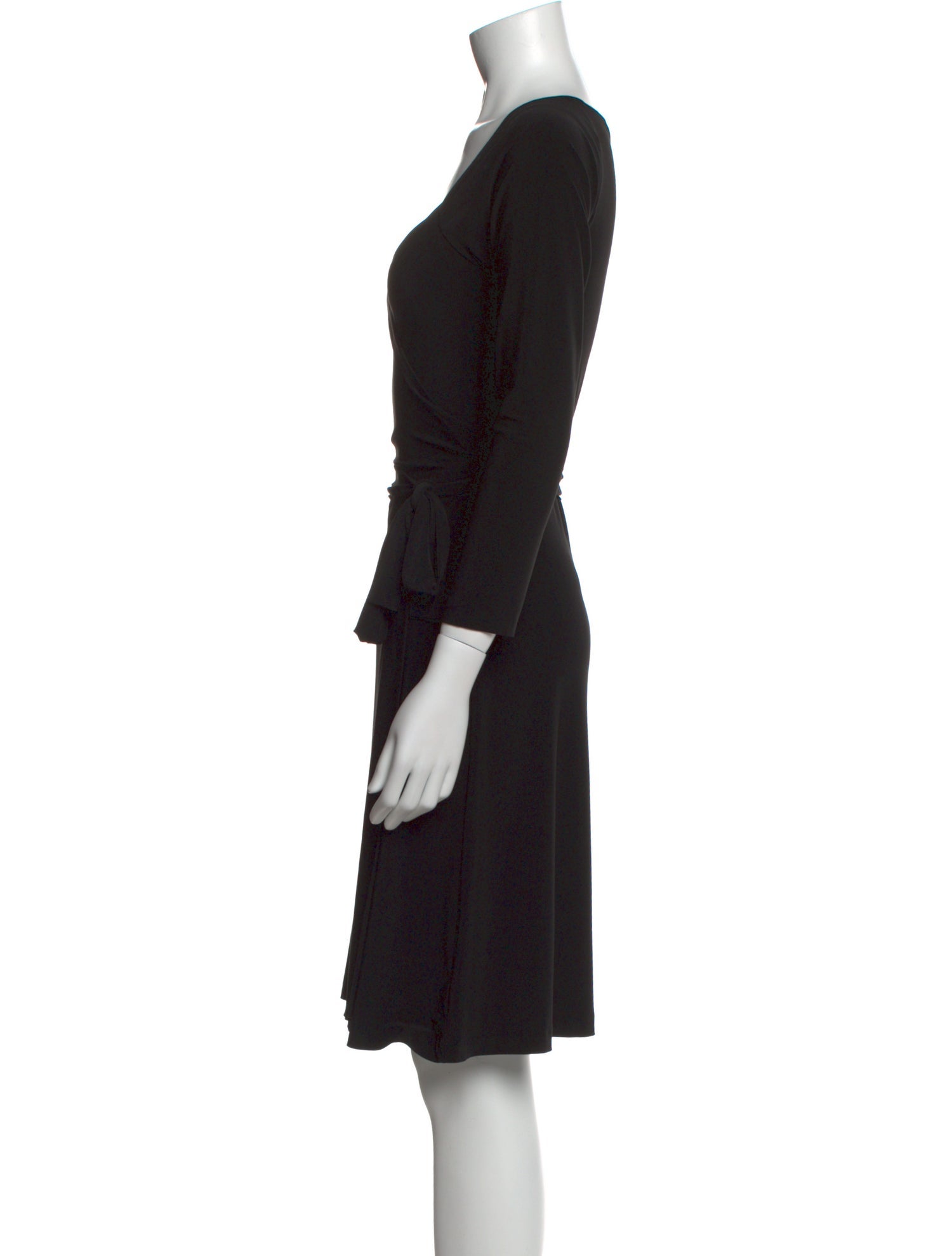 Norma Kamali V-Neck Knee-Length Dress