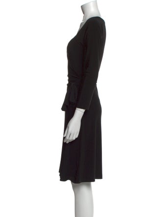 Norma Kamali V-Neck Knee-Length Dress