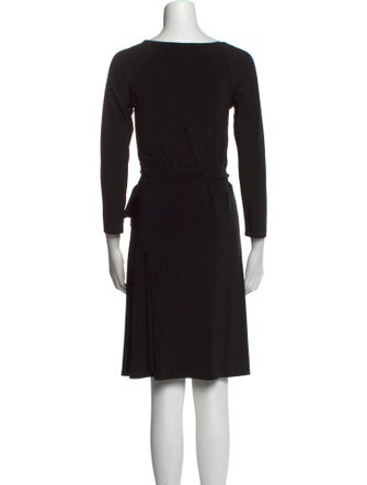 Norma Kamali V-Neck Knee-Length Dress