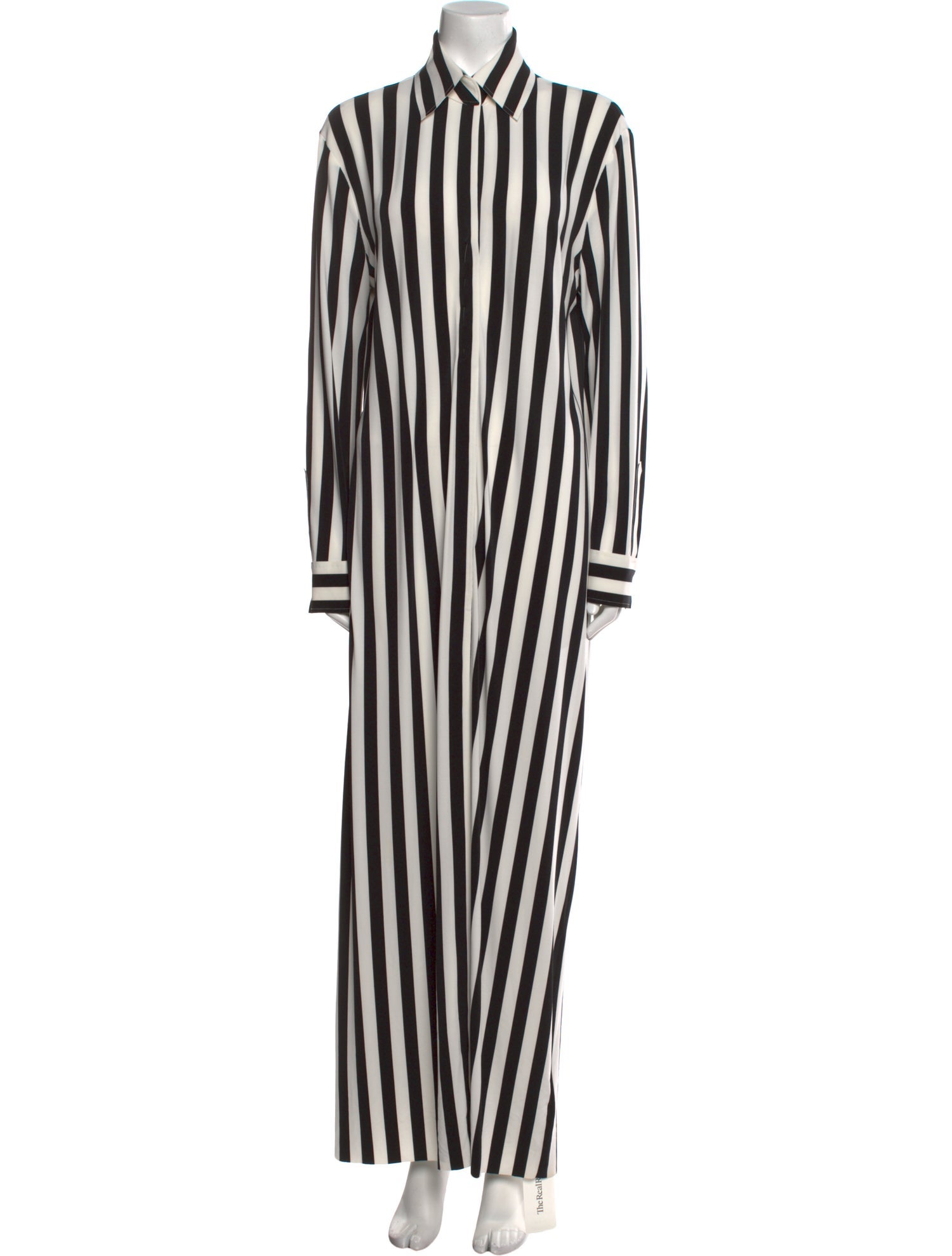 Norma Kamali Striped Long Dress
