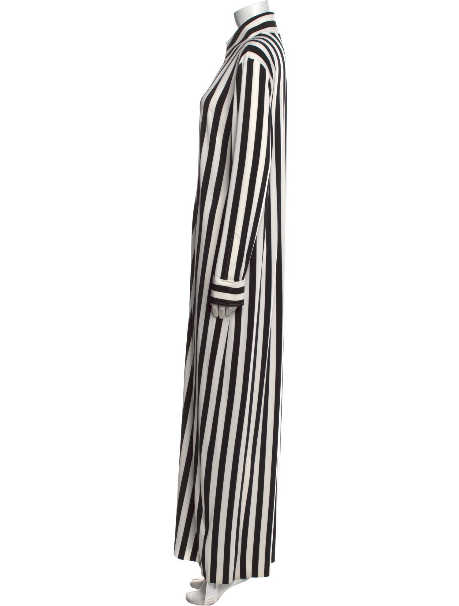 Norma Kamali Striped Long Dress