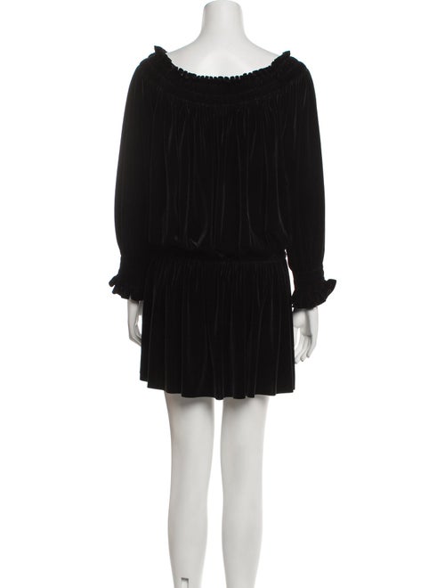 Norma Kamali Bateau Neckline Mini Dress