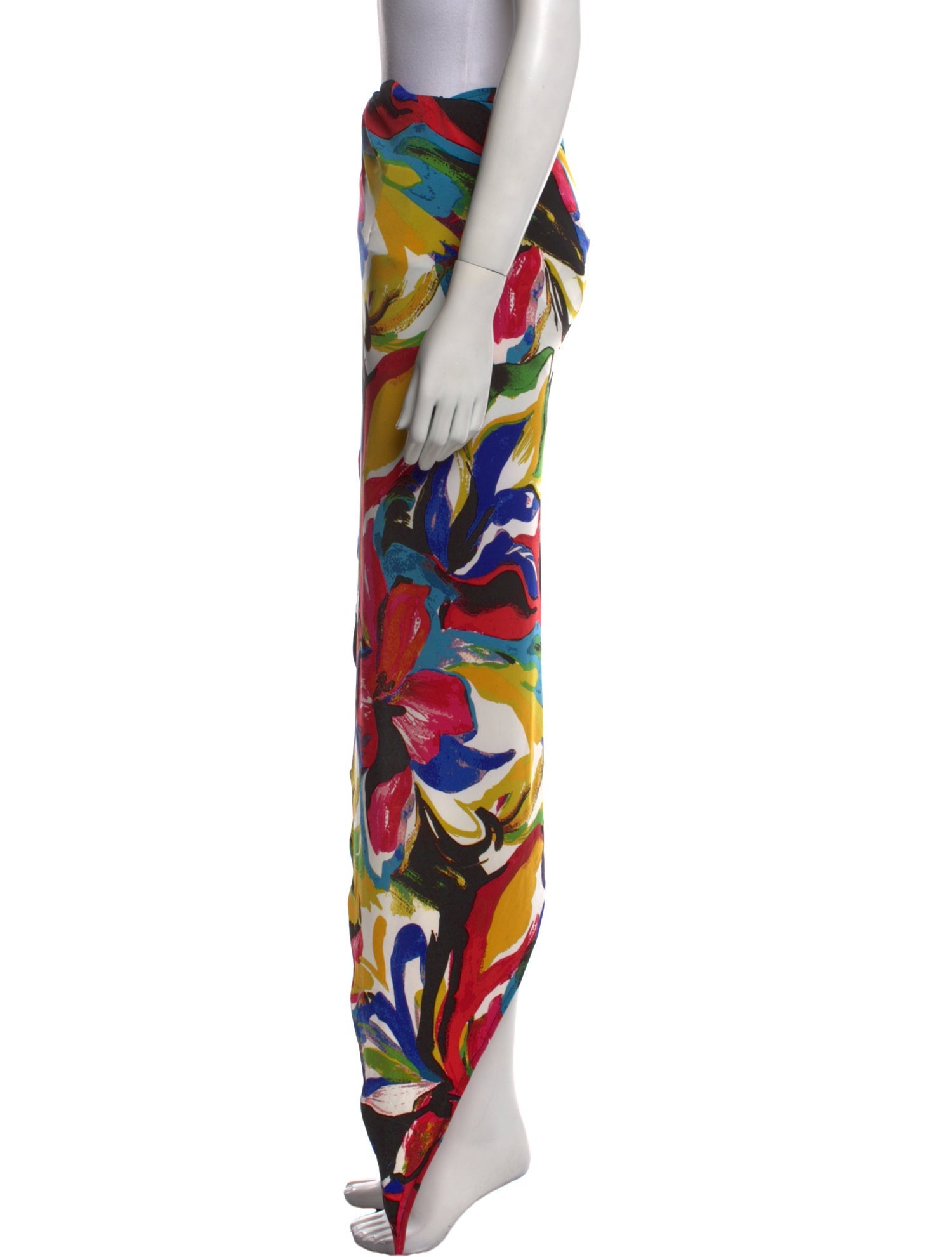Norma Kamali Printed Long Skirt