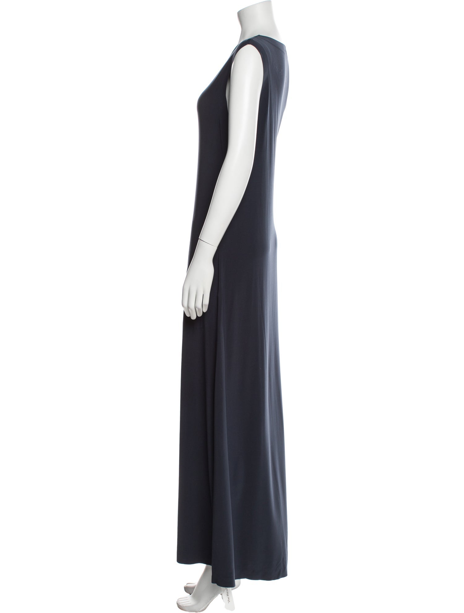 Norma Kamali Scoop Neck Long Dress