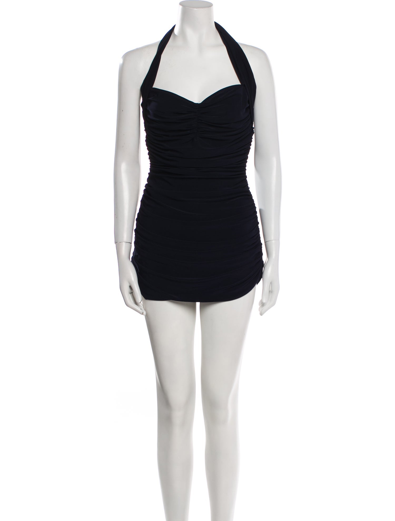 Norma Kamali Pleated Accents One-Piece w/ Tags