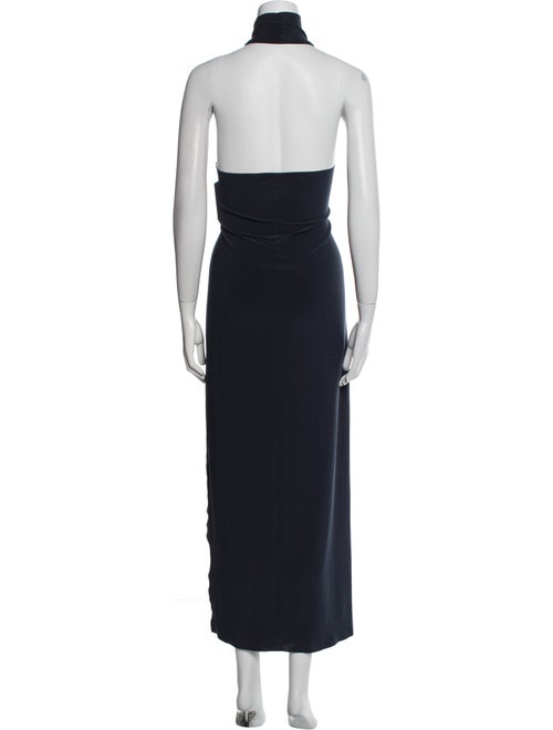 Norma Kamali Turtleneck Midi Length Dress