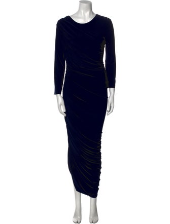 Norma Kamali Scoop Neck Long Dress
