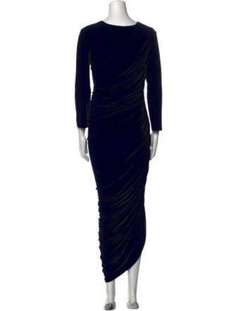 Norma Kamali Scoop Neck Long Dress
