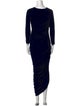 Norma Kamali Scoop Neck Long Dress