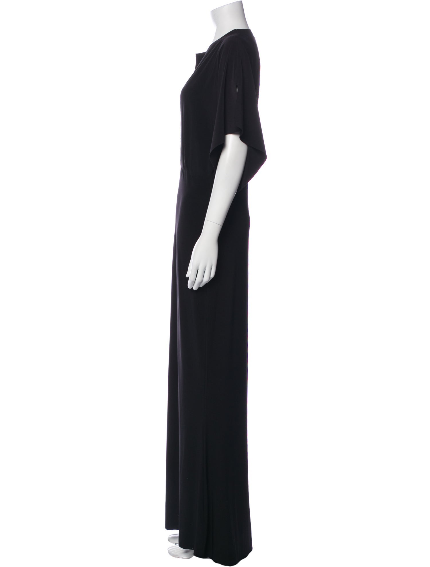 Norma Kamali V-Neck Midi Length Dress