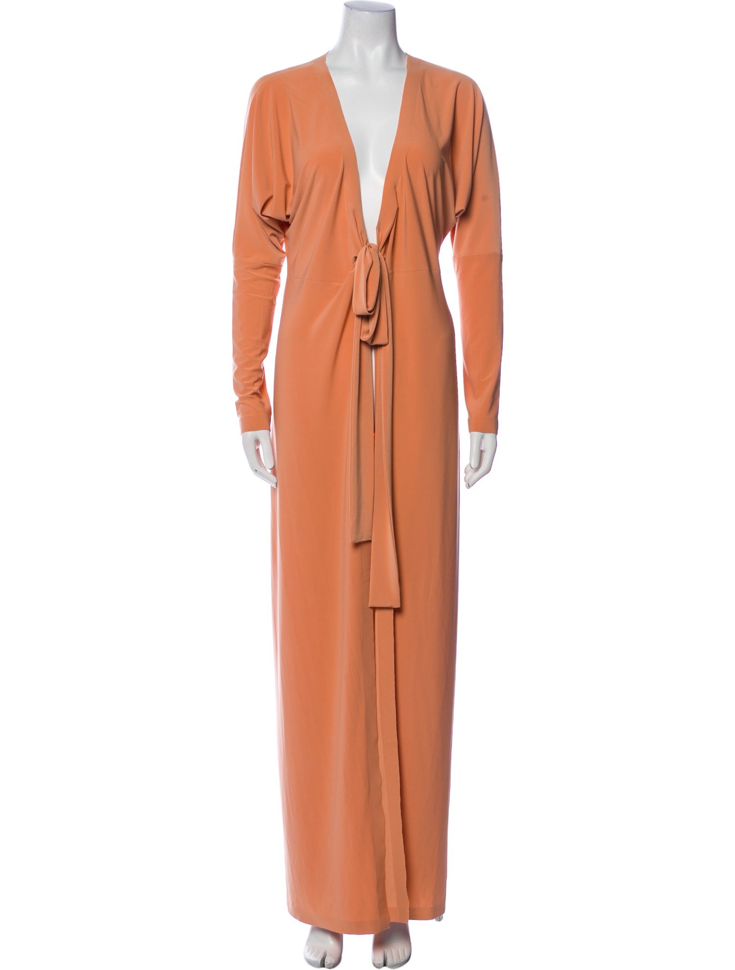 Norma Kamali V-Neck Long Dress
