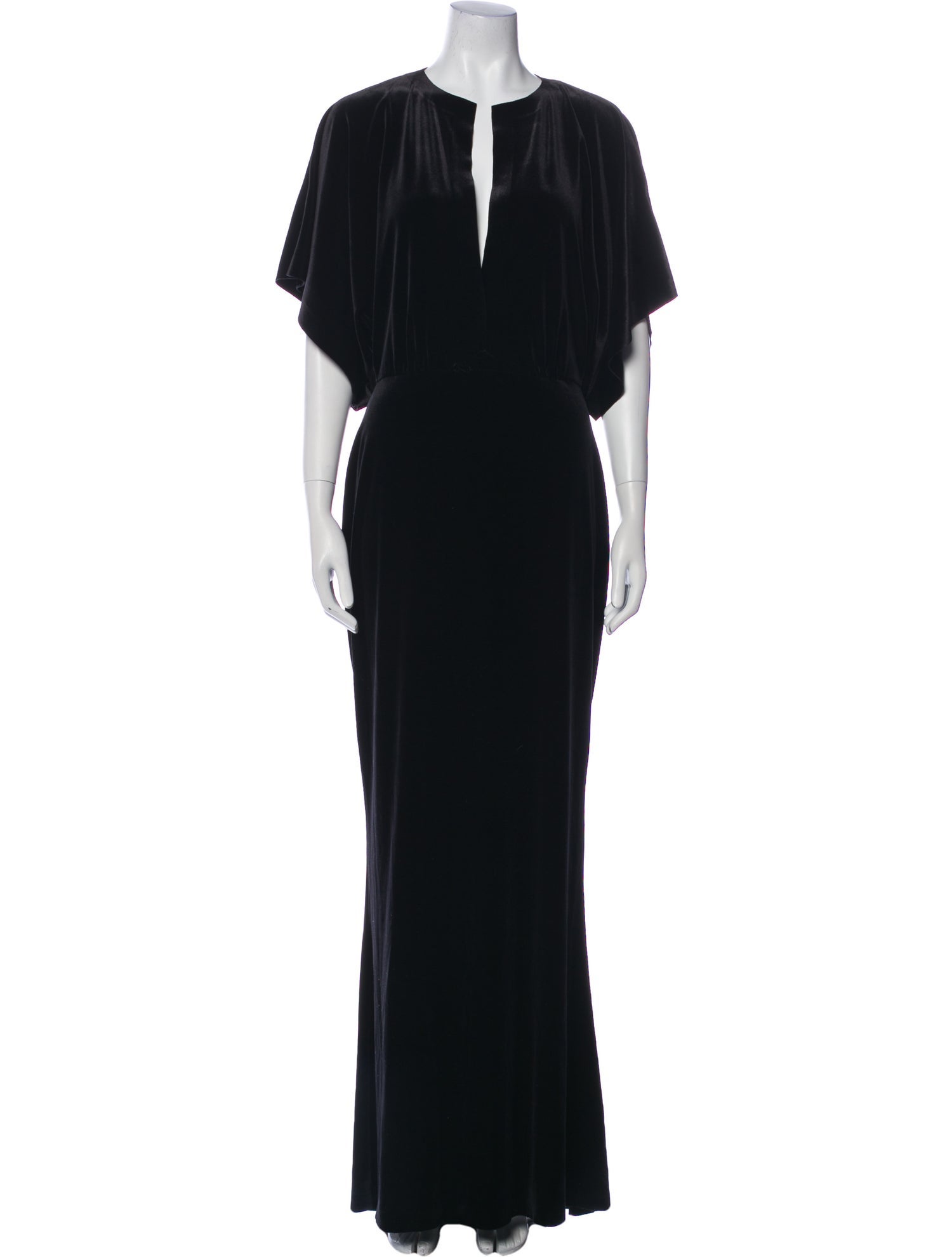 Norma Kamali V-Neck Long Dress