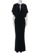 Norma Kamali V-Neck Long Dress