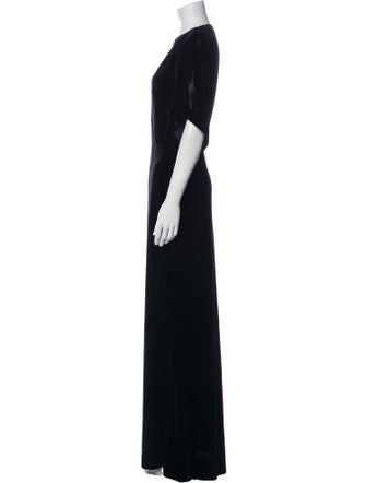 Norma Kamali V-Neck Long Dress