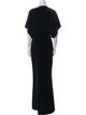 Norma Kamali V-Neck Long Dress