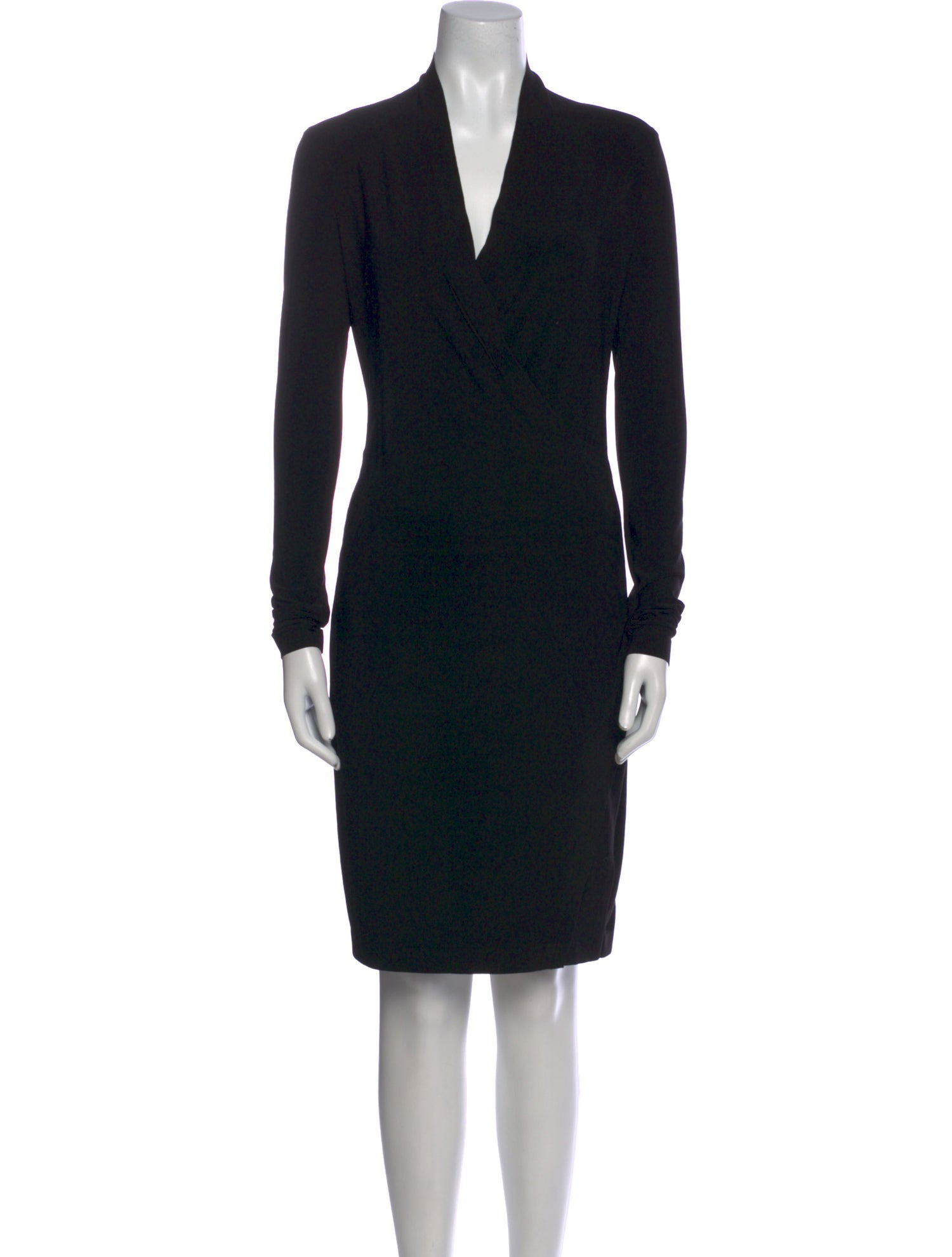 Norma Kamali V-Neck Knee-Length Dress