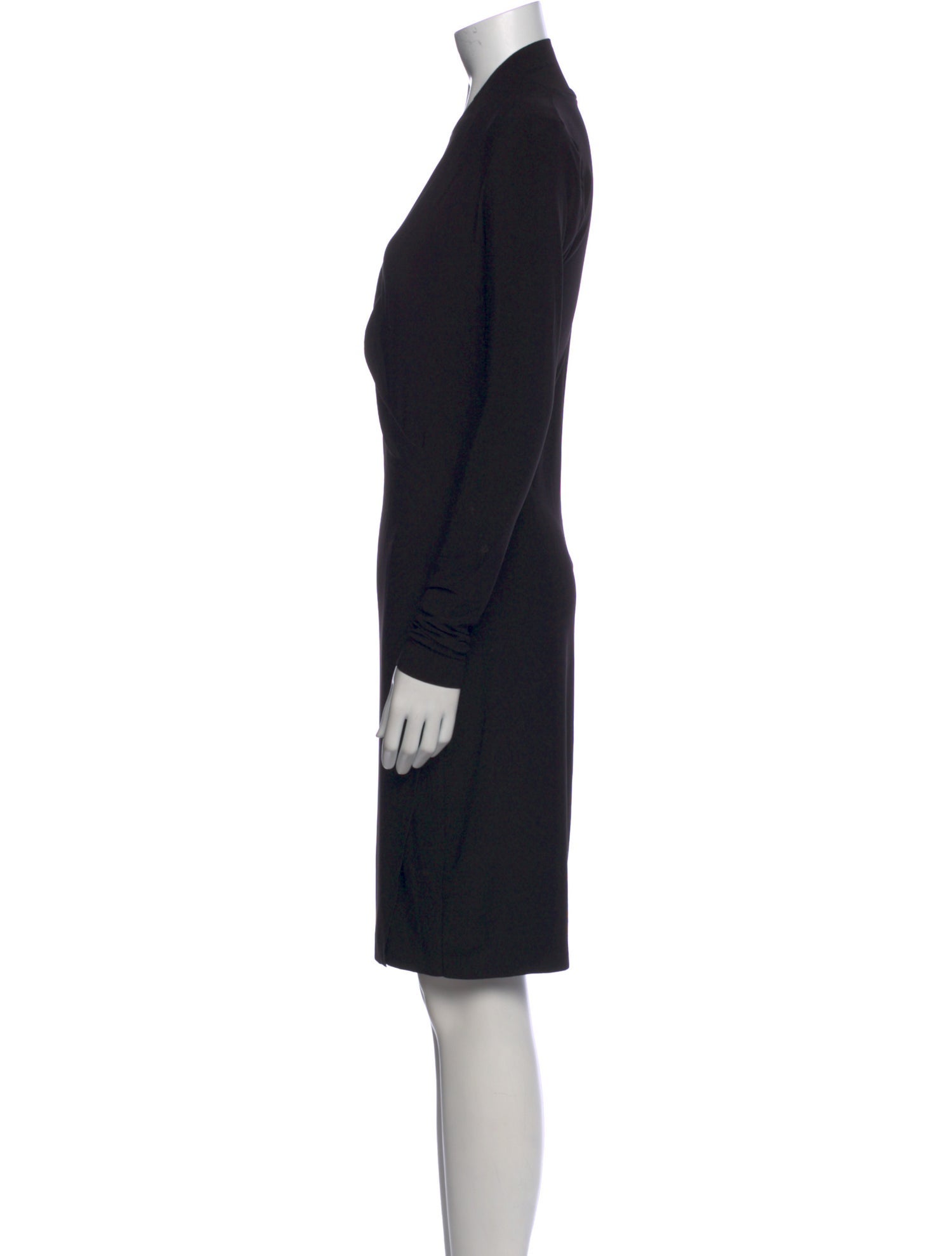 Norma Kamali V-Neck Knee-Length Dress