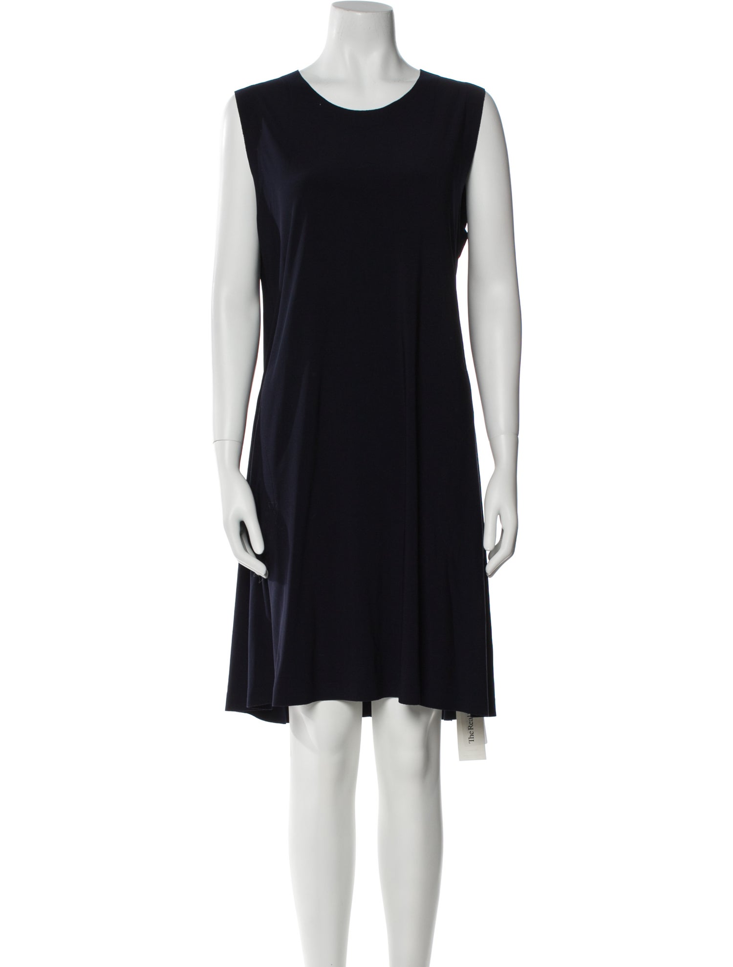 Norma Kamali Scoop Neck Knee-Length Dress