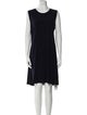 Norma Kamali Scoop Neck Knee-Length Dress
