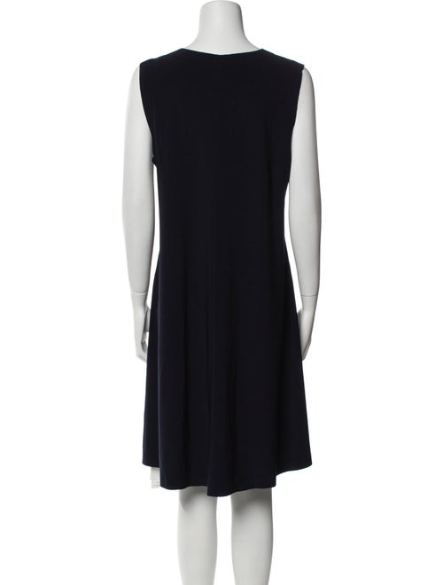 Norma Kamali Scoop Neck Knee-Length Dress