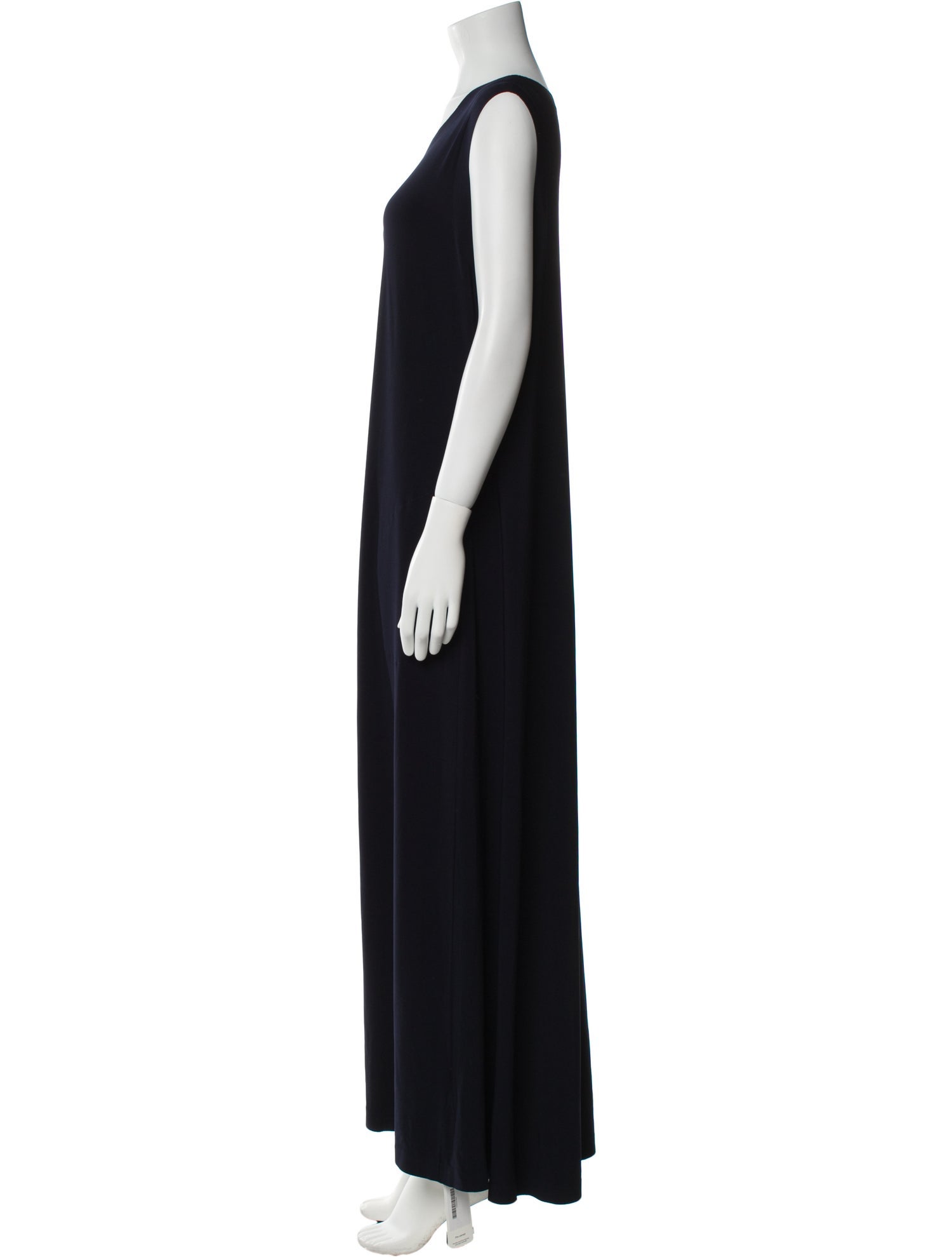 Norma Kamali Scoop Neck Long Dress