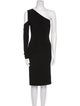 Norma Kamali One-Shoulder Knee-Length Dress
