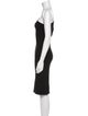 Norma Kamali One-Shoulder Knee-Length Dress