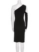 Norma Kamali One-Shoulder Knee-Length Dress