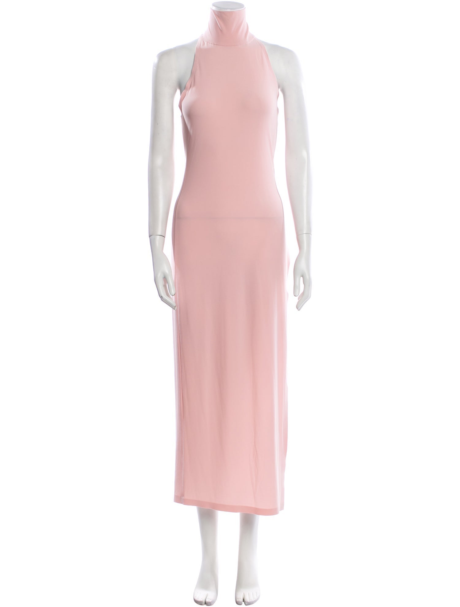 Norma Kamali Mock Neck Long Dress