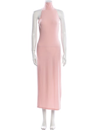 Norma Kamali Mock Neck Long Dress