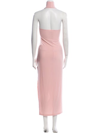 Norma Kamali Mock Neck Long Dress