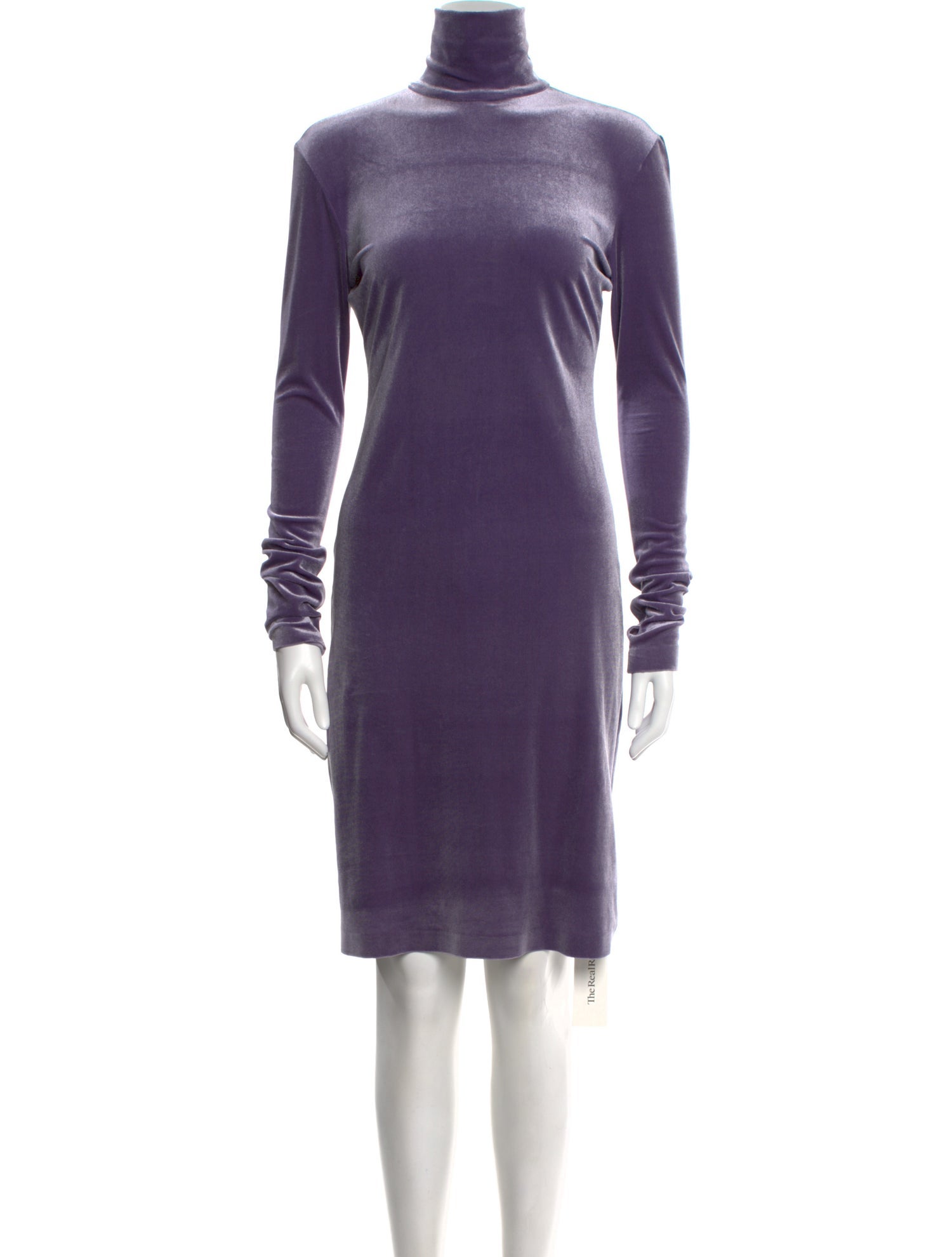 Norma Kamali Turtleneck Knee-Length Dress