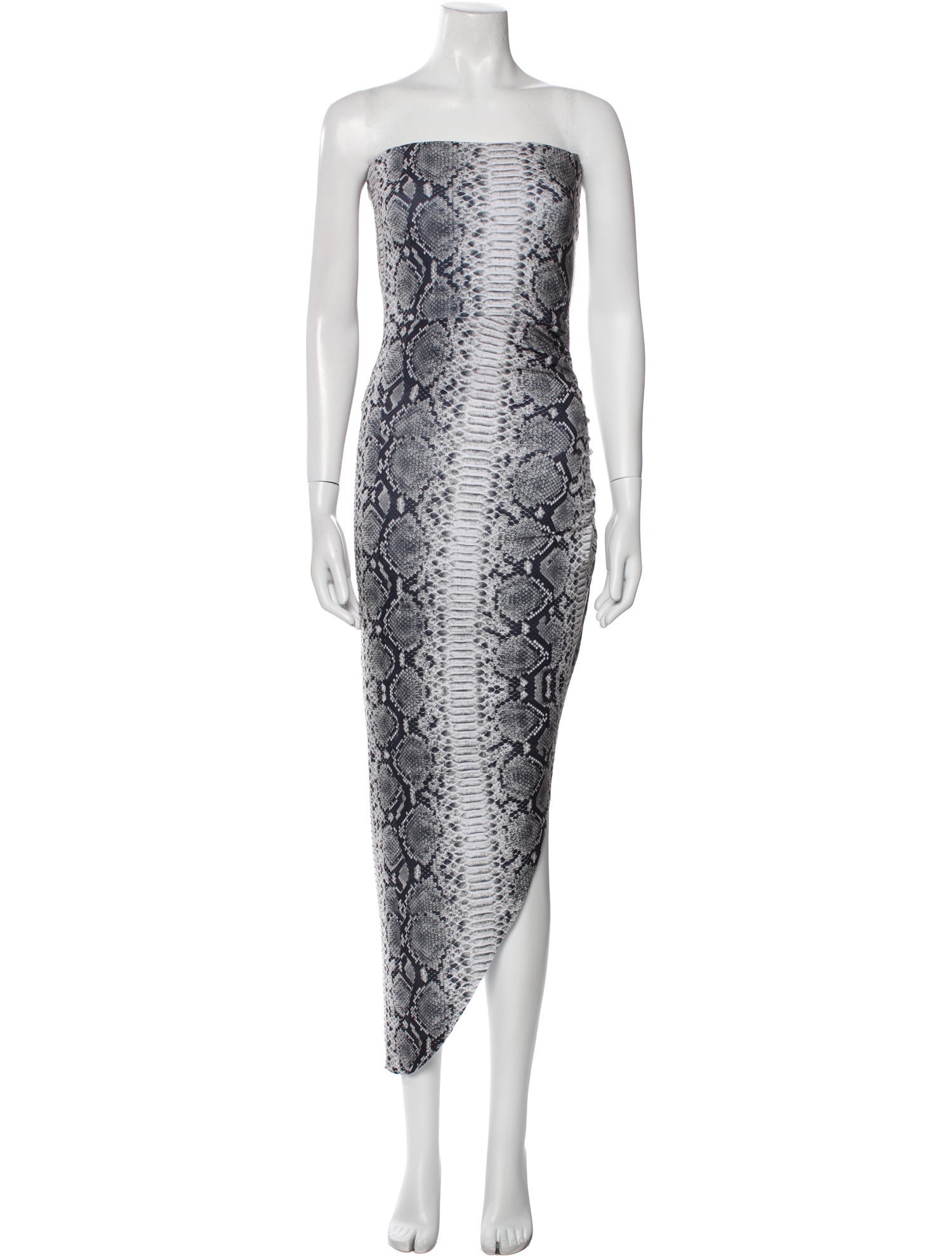Norma Kamali Animal Print Midi Length Dress