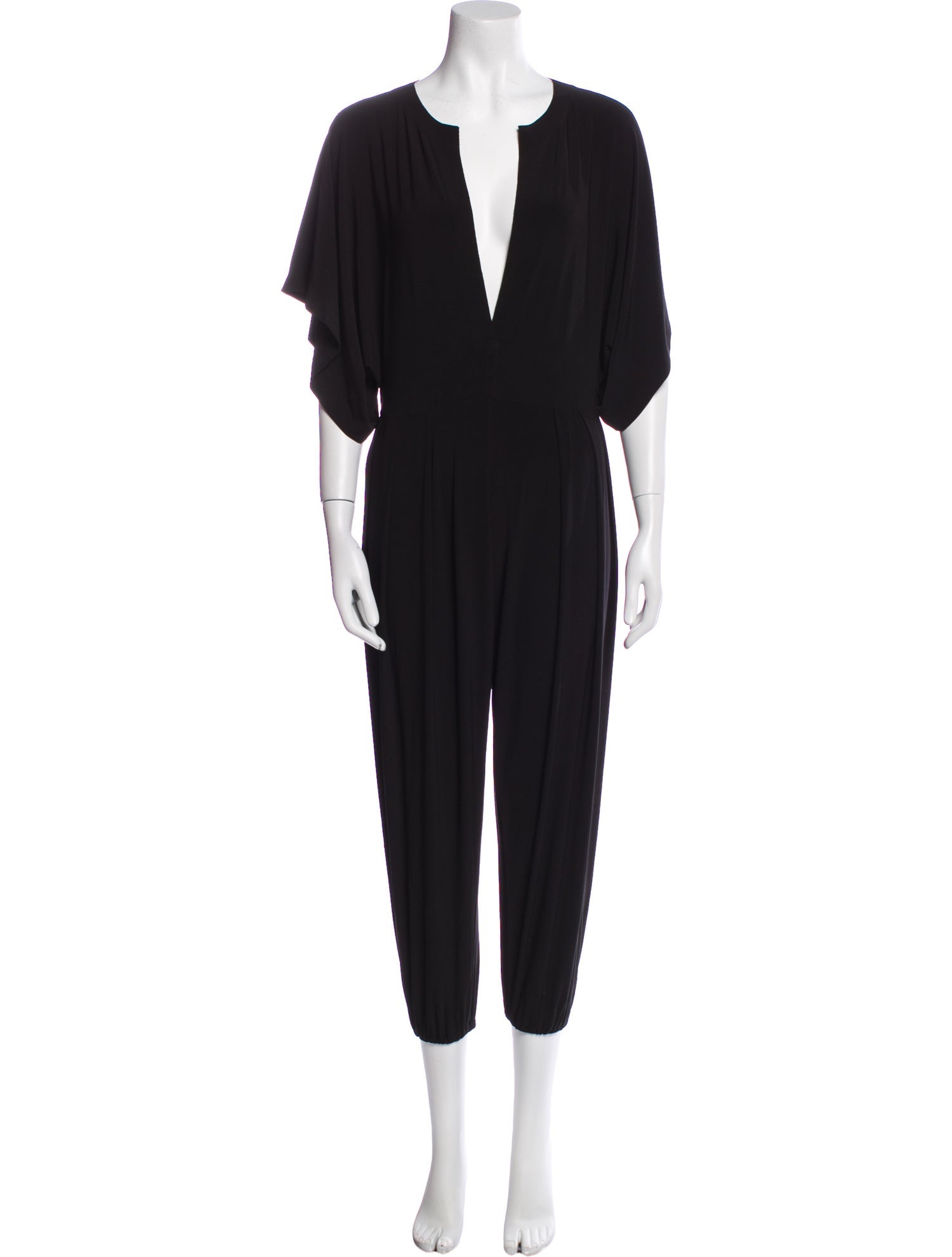 Norma Kamali Plunge Neckline Jumpsuit