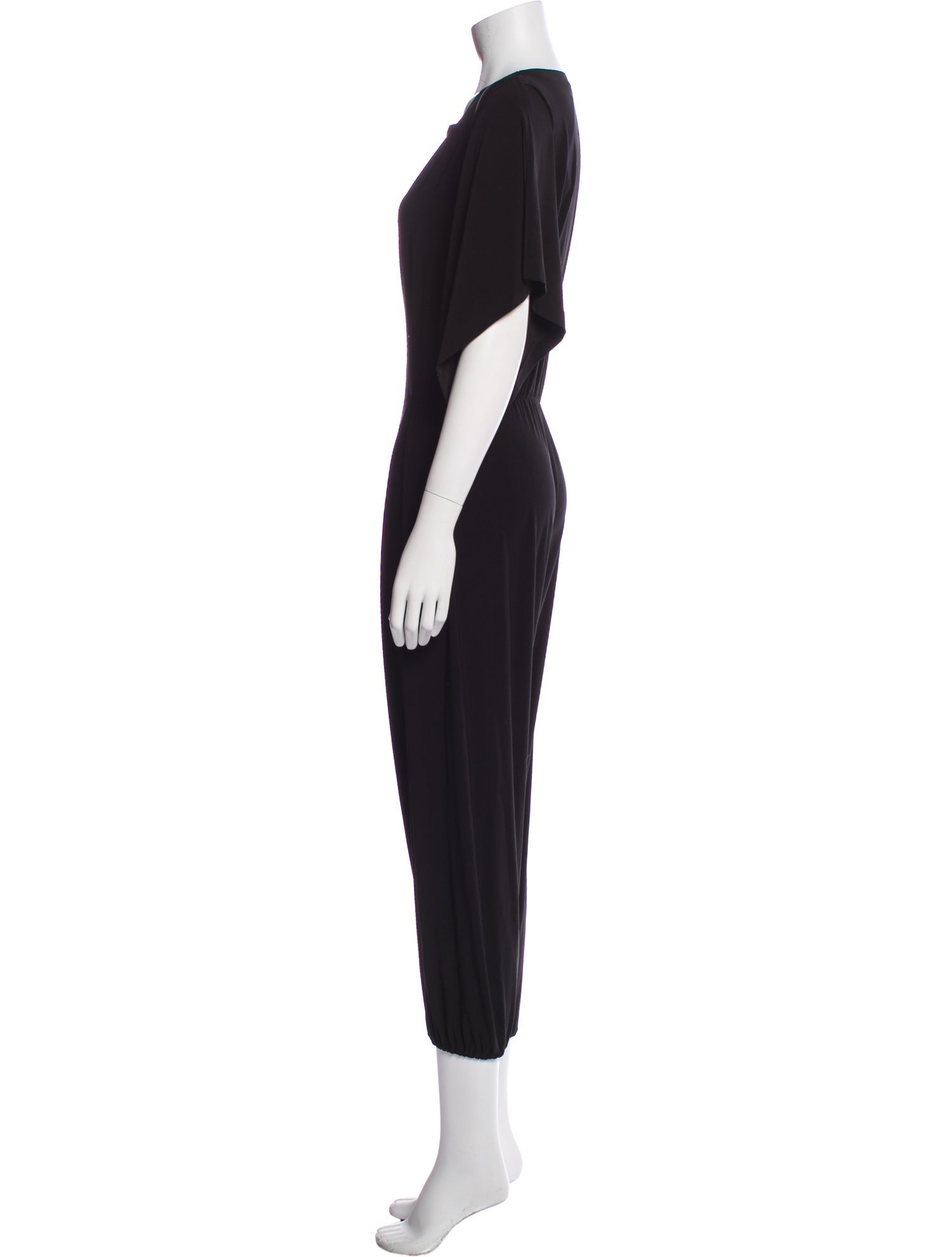 Norma Kamali Plunge Neckline Jumpsuit