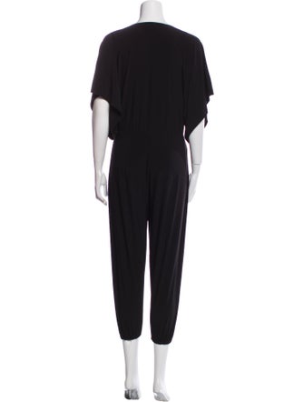 Norma Kamali Plunge Neckline Jumpsuit