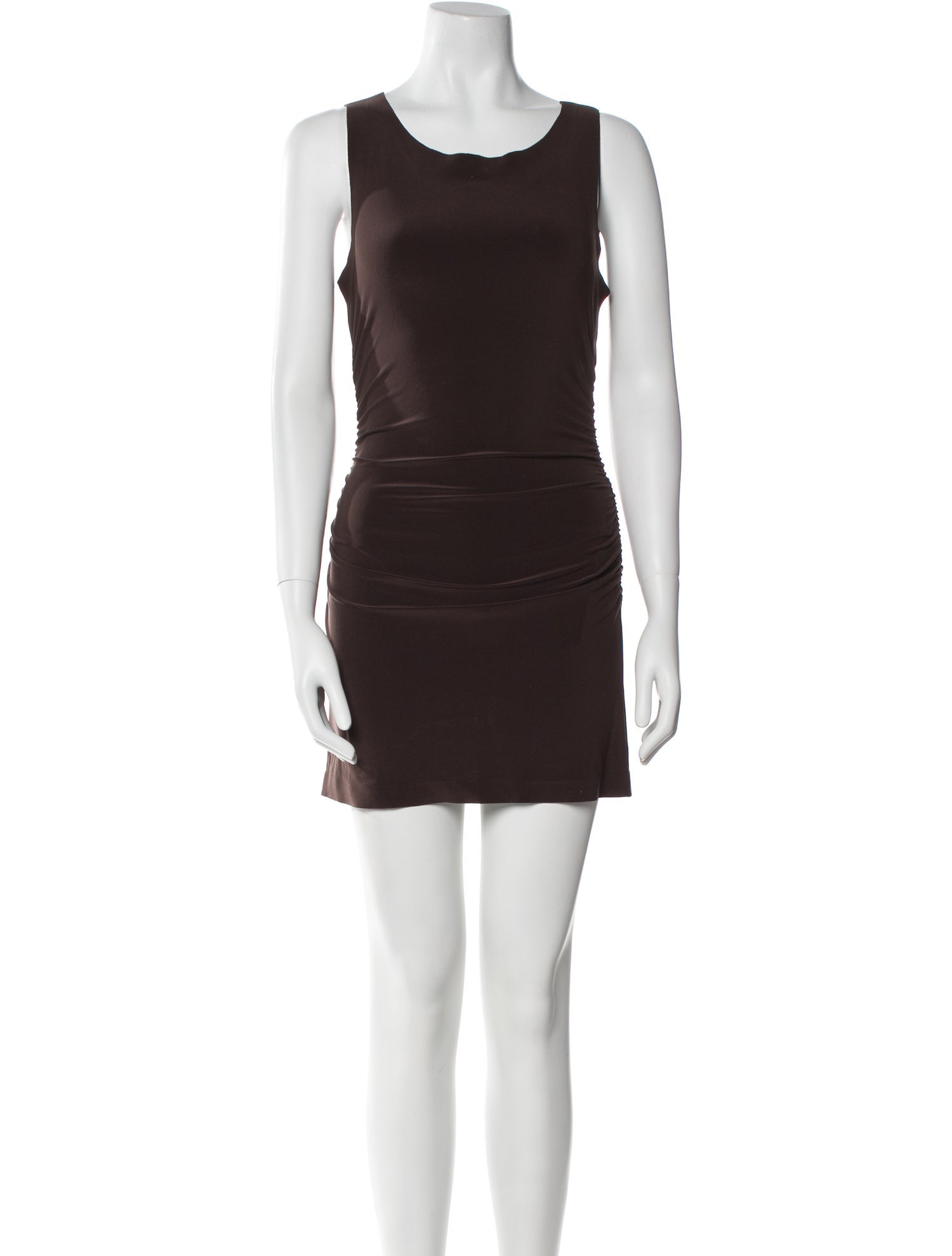 Norma Kamali Scoop Neck Mini Dress