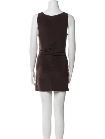 Norma Kamali Scoop Neck Mini Dress