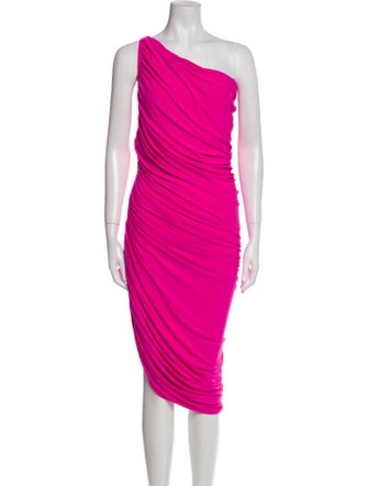 Norma Kamali One-Shoulder Midi Length Dress