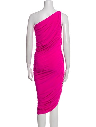 Norma Kamali One-Shoulder Midi Length Dress