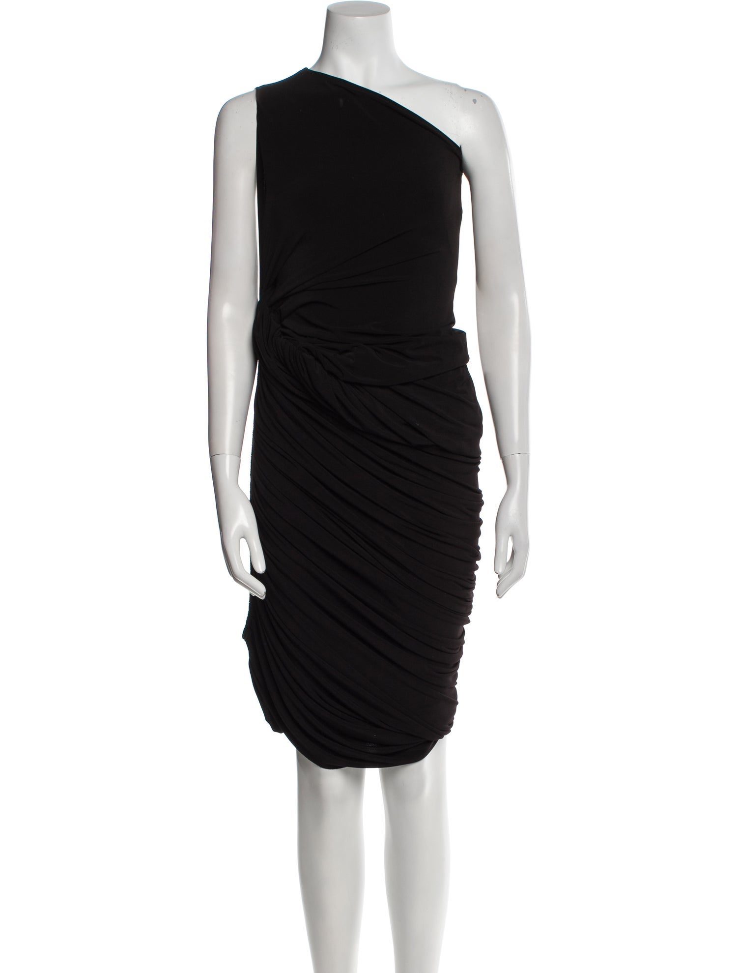 Norma Kamali One-Shoulder Midi Length Dress