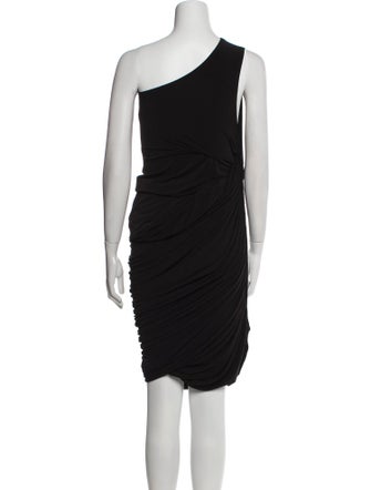 Norma Kamali One-Shoulder Midi Length Dress