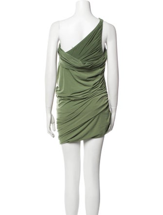 Norma Kamali One-Shoulder Knee-Length Dress