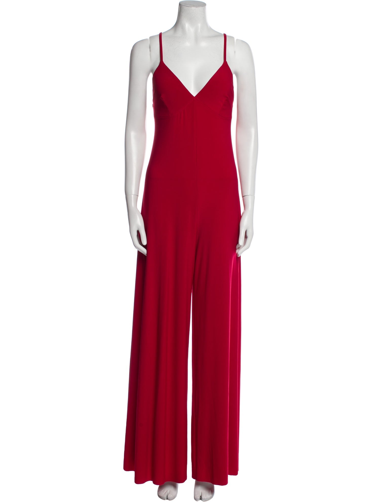 Norma Kamali Plunge Neckline Jumpsuit